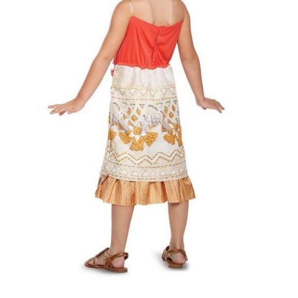 New Girls Moana Costume Size Small Ocean Maui Hawaii Cosplay Disney Dress Up - Picture 3 of 5
